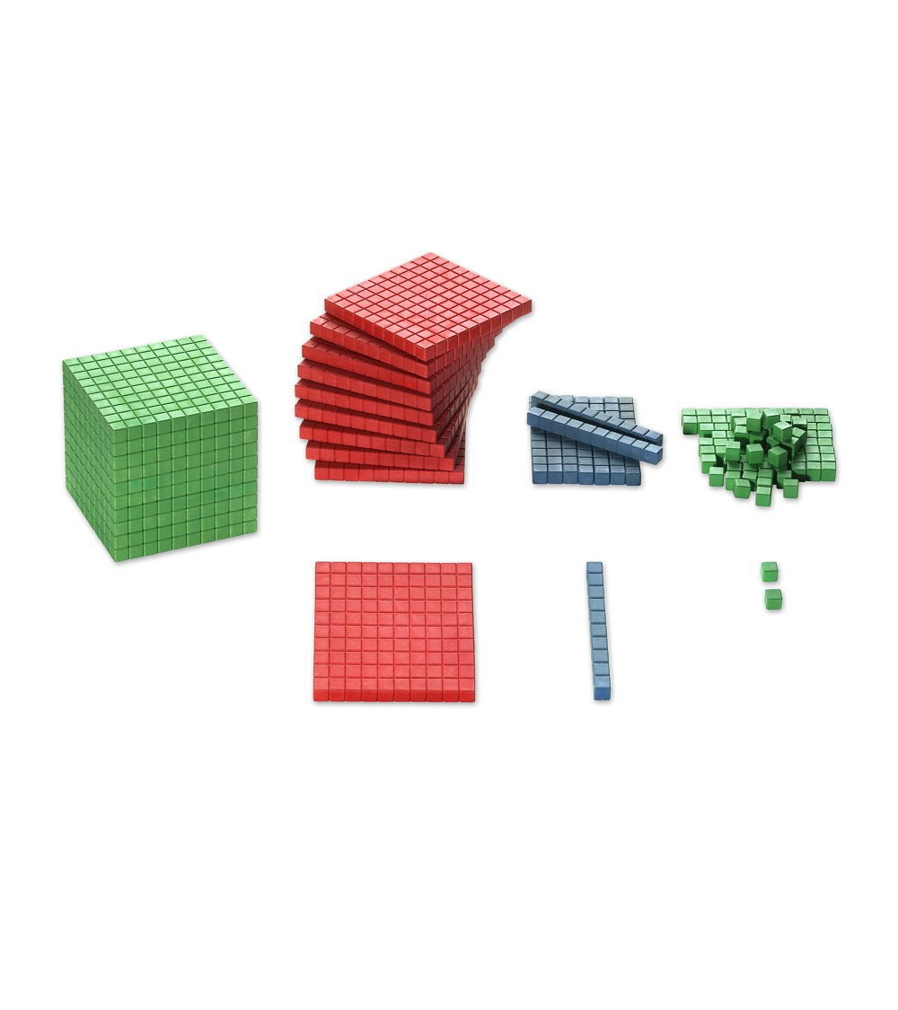 Cubo de matemáticas de colores