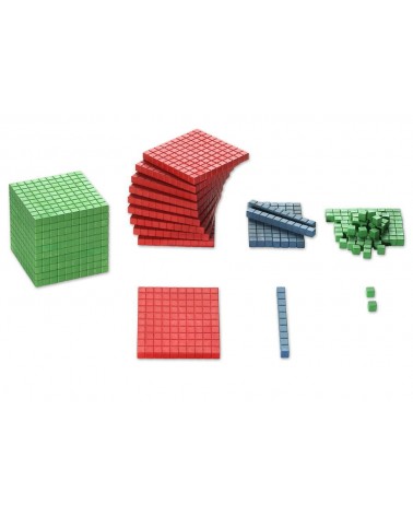 Cubo de matemáticas de colores