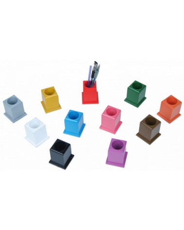 Soporte de lapiceros Montessori de colores
