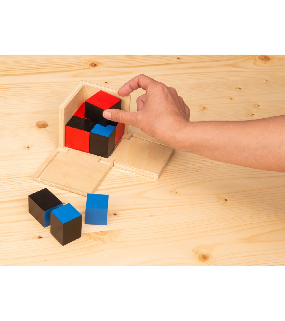 Montessori Binomial Cube - Educational Math Toy For Sensory Learning & Algebraic Concepts