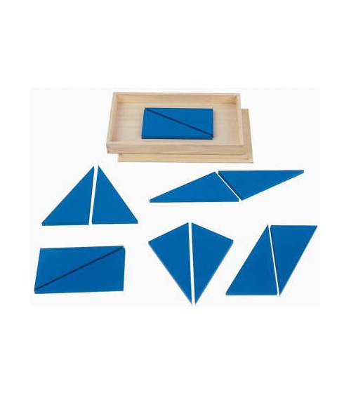 Triángulos azules constructivos