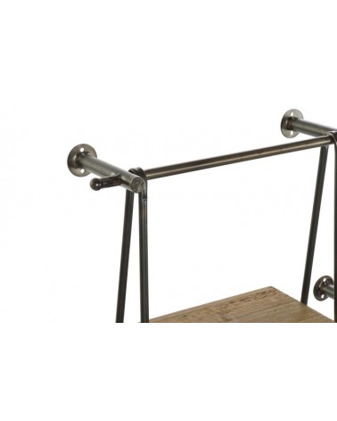 ESTANTERIA SET 2 METAL MDF MARRON2