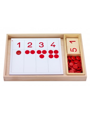 Montessori activity tray number workshop