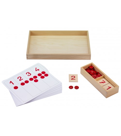 Atelier numéro de plateau d'activités Montessori2