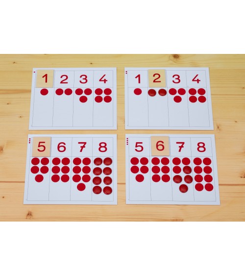 Atelier numéro de plateau d'activités Montessori3