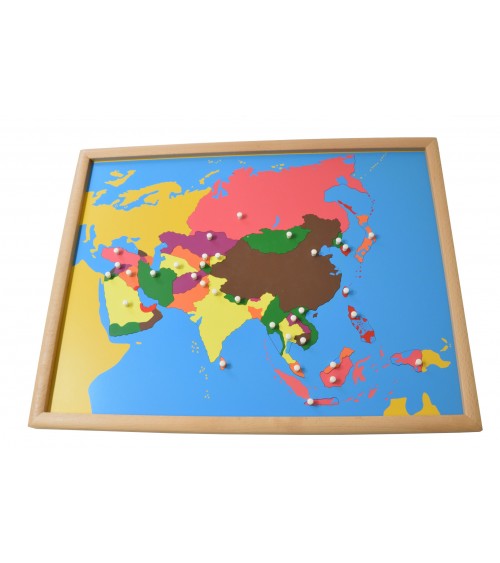 Puzzle carte Asie