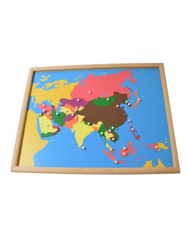 Puzle mapa Asia