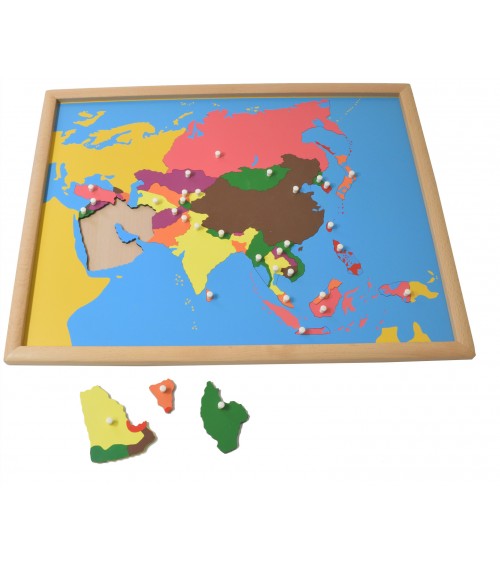 Puzzle carte Asie2
