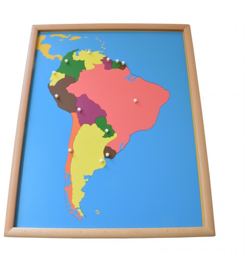 Puzzle map South America