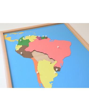 Puzzle carte Amérique du Sud2