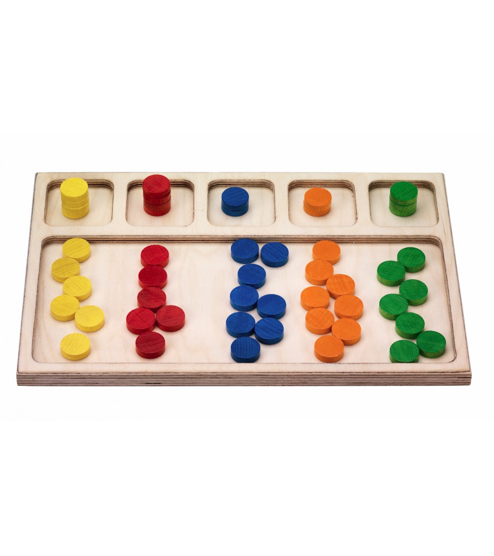 Action tray for sorting