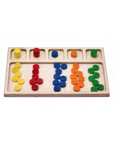 Plateau d'action pour jeux de tri