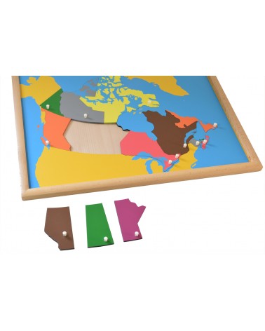 Carte puzzle Canada