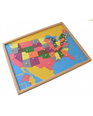 Carte de puzzle des États-Unis