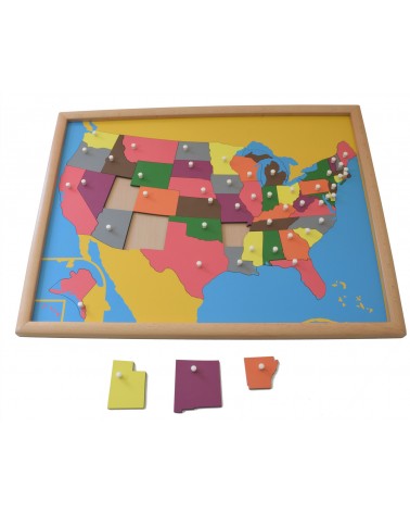 Mappa puzzle degli Stati Uniti